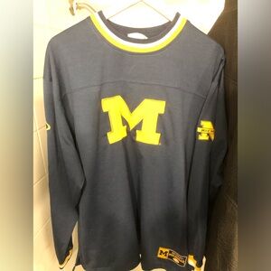 Limited edition Lee Michigan Wolverines basketball long sleeve shirt unisexY2K